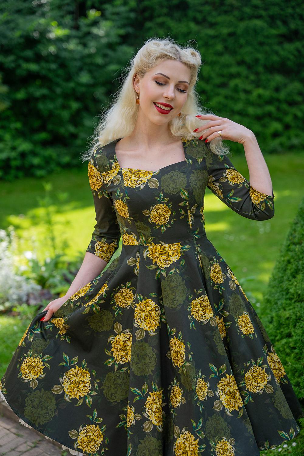 Inez Floral Swing Dress